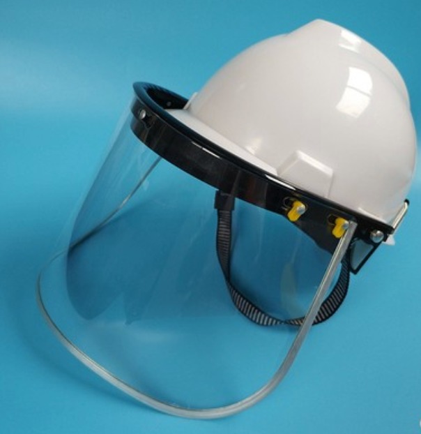防護面罩配安全帽使用-ANSI-Z871及CE-EN166（MADE-IN-TAIWAN）地盤安全帽面罩面盾